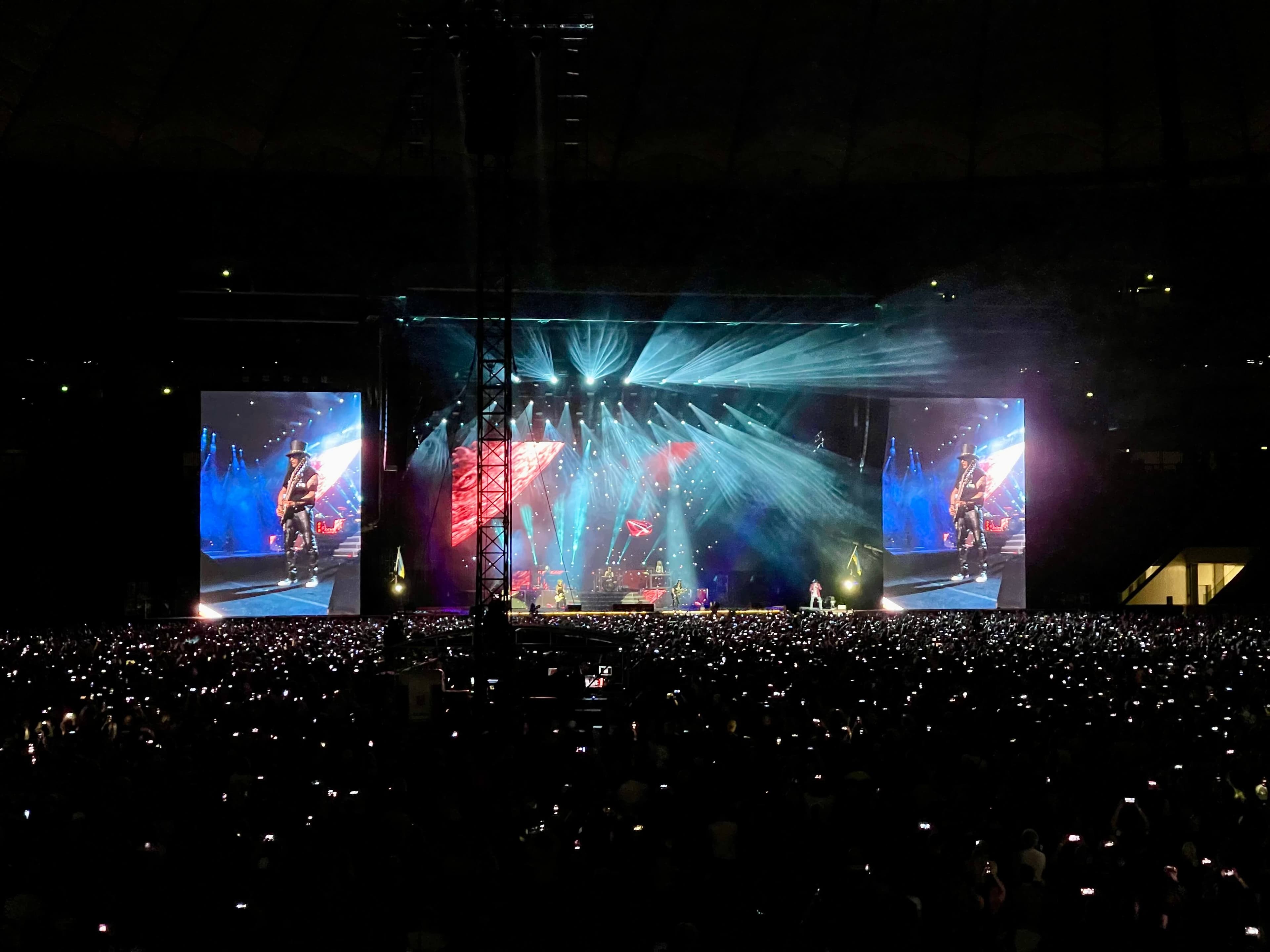 Picture taken Guns n' Roses Concert, Warsaw